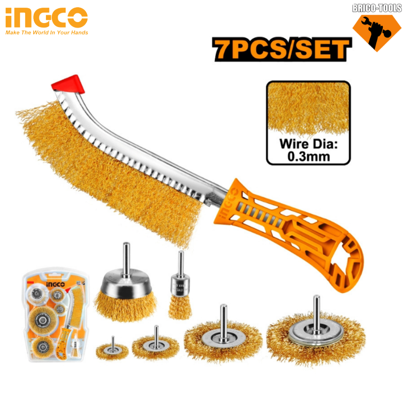 7PCS WIRE BRUSH SET INGCO WB10071