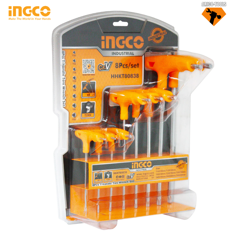 CLES TORX 8PCS INGCO HHKT80838