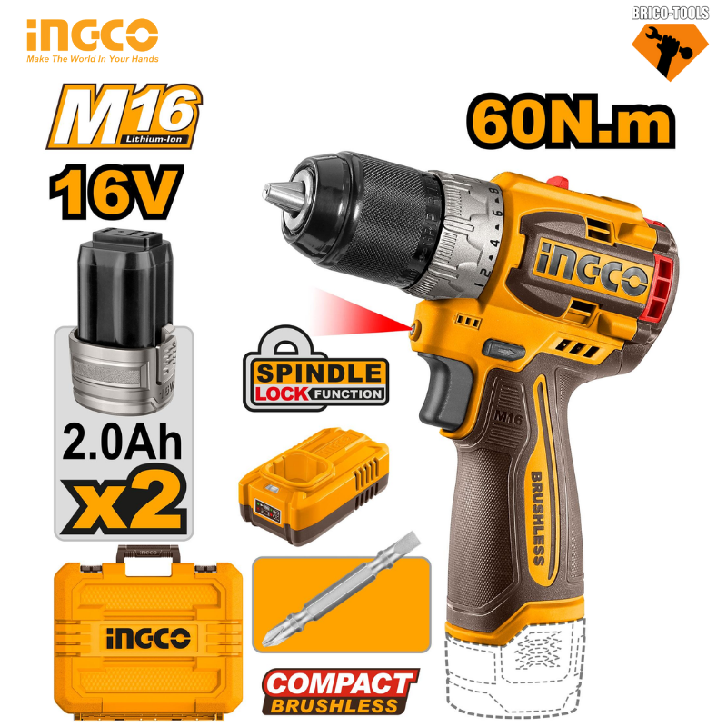 COMPACT BRUSHLESS CORDLESS DRILL CDLI16682