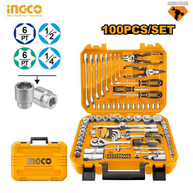 ENSEMBLE D'OUTILS 100PCS INGCO HKTHP21001