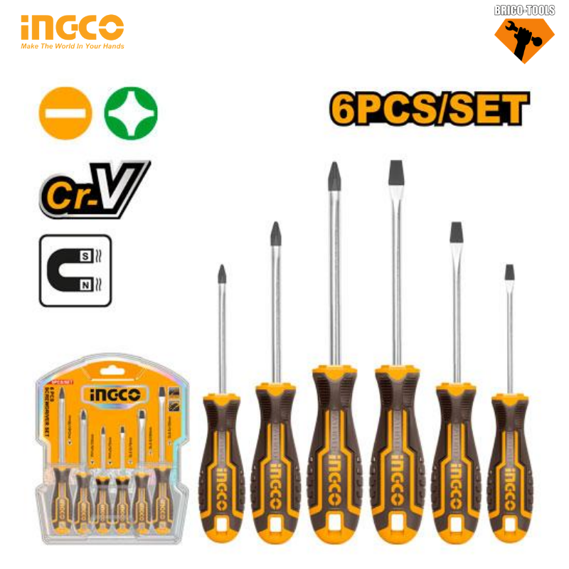 JEU DE TOURNEVIS X6PCS HKSD0628