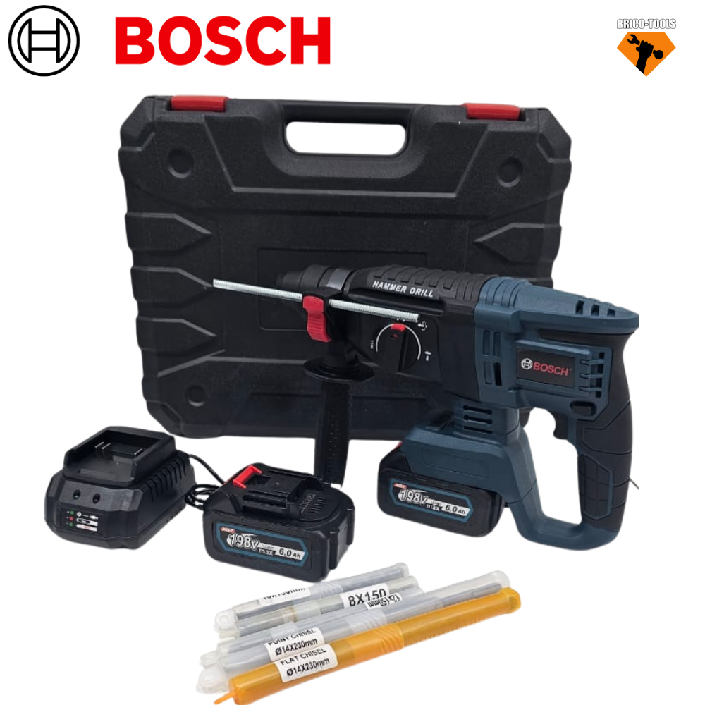 MARTEAUX PERFORATEUR SANS FIL 2 BATTERIES 198V BOSCH