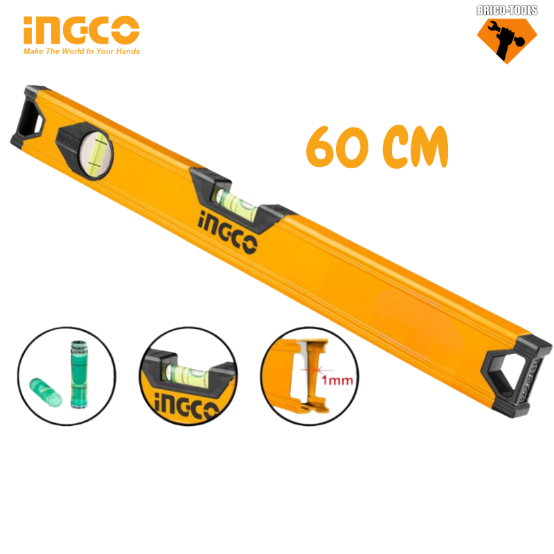 NIVEAU ALUMINIUM 60 CM SS HSL58060