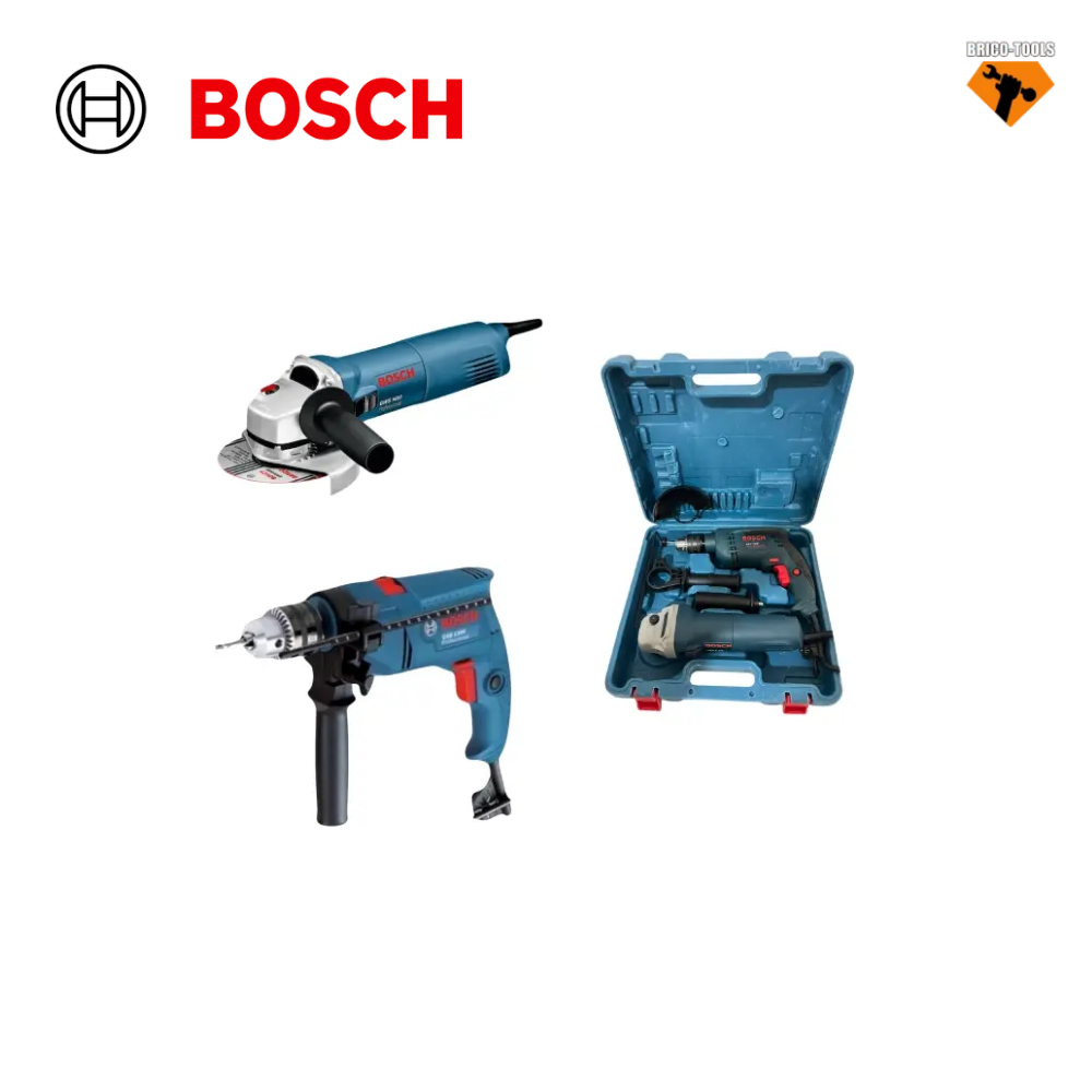 PACK MEULE A DISQUE 1100W + PERCEUSE 1100W AVEC VALISE BO