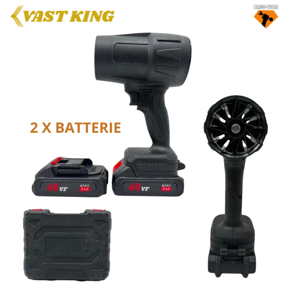 PISTOLET À AIR ÉLECTRIQUE MULTIFONCTIONNEL TURBO 48V AVEC 2 BATTERIES