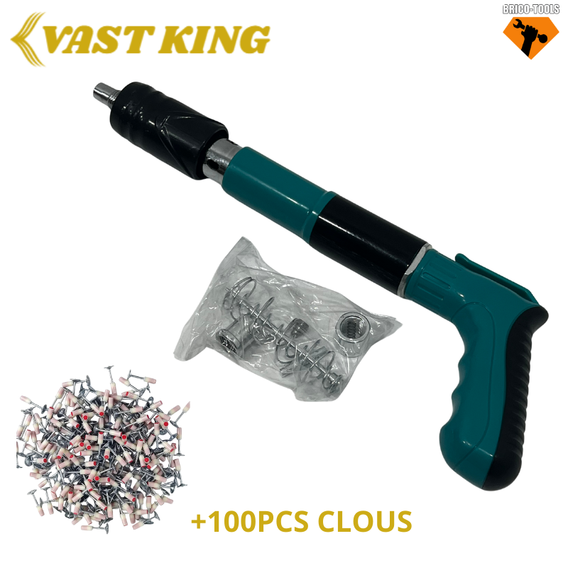 PISTOLET À CHOC VAST KING SANS COFFRET AVEC100PCS CLOU GRATUITE MMT11-7
